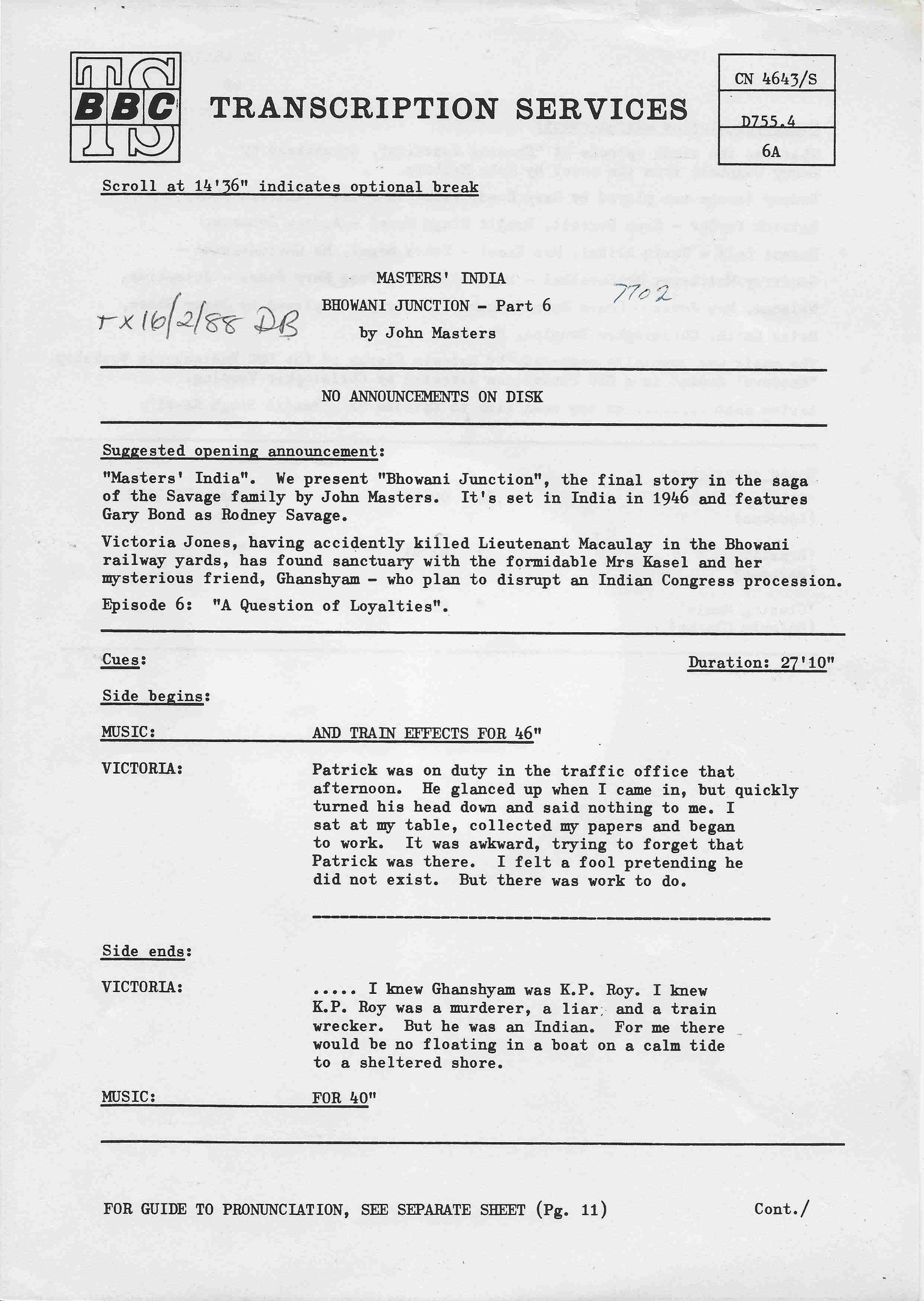 Inserts from CN 4643 S 3